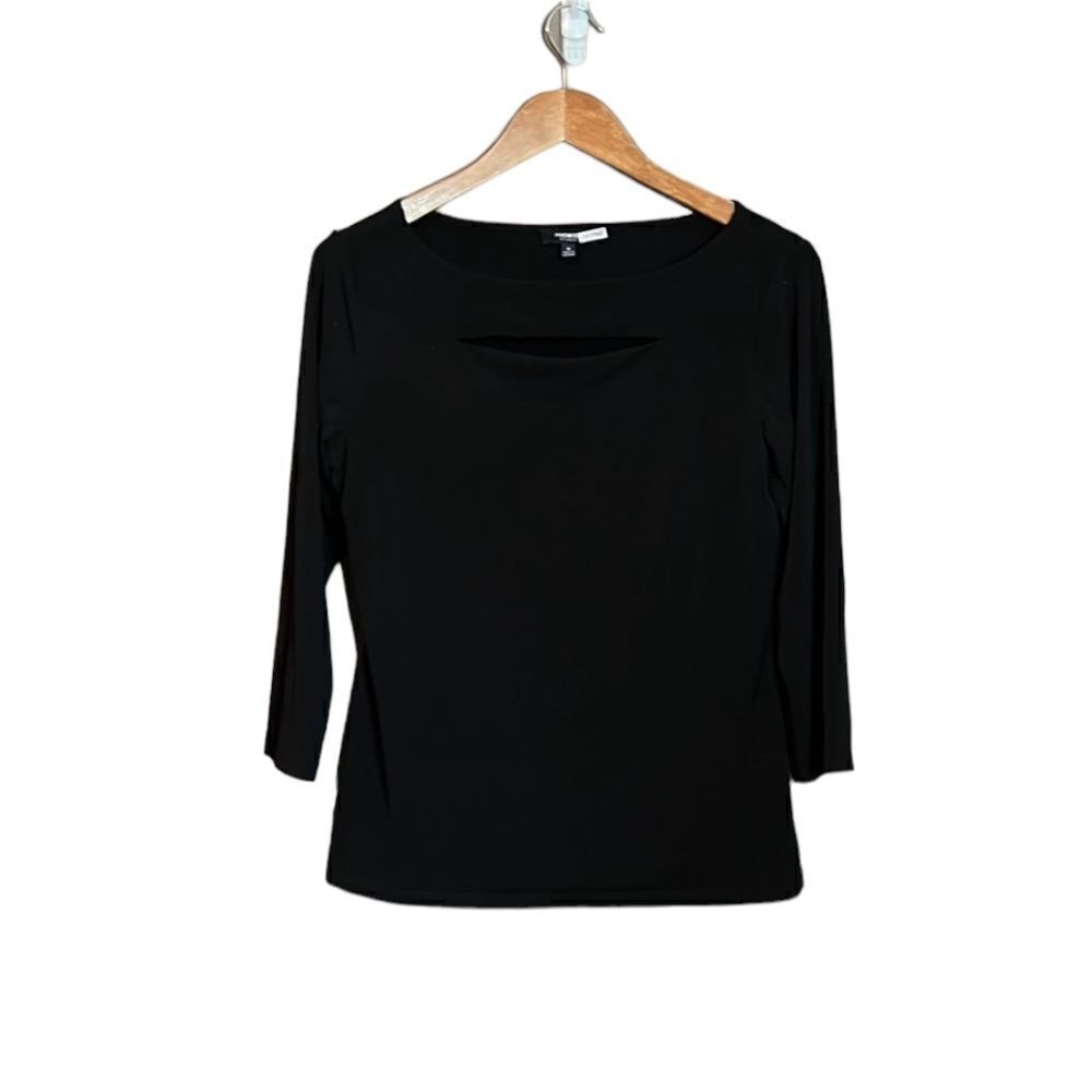 3 for $30! Premise studio black 3/4 sleeve top‎